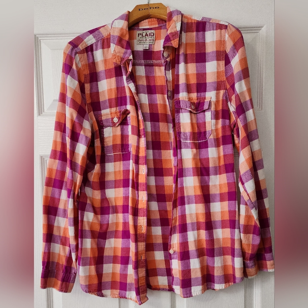 Old Navy Plaid Flannel Large